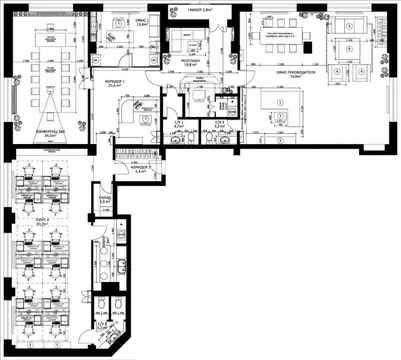 Аренда VIP-офиса с мебелью м.Университет (250 кв.м.)